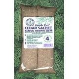 Cedar Sachet - 4 pack (Natural) (4.25H x 2.5W each)