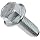 Grade 5 Steel Flange Bolt, Zinc Plated Finish, Hex Head, UNC Threads, Hex Head, Meets IFI-111 (2002)/SAE J429 (1999) Specifications, 5/16"-18 Thread Size, 3/4" Length, Fully Threaded, Pack Of 50