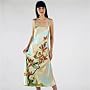 Pure Silk Nightgown -- Spring Serenity -- Women's Sleepwear in Exquisitely Hand Painted 100% Silk