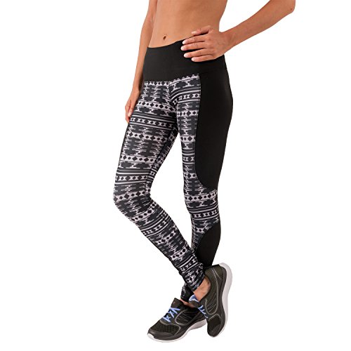RBX Active Womens Full-Length High-Waisted Aztec Print Leggings