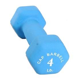 Cap Barbell Neoprene Dumbbell (Teal, 4-Pound)