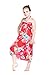 Girl Hawaiian Halter Dress in Hibiscus Red