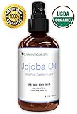 Organic Jojoba Oil for Hair, Skin, Body (4oz) - 100% Pure & USDA Organic - LIFETIME Money-Back Guarantee - Unscented, Unrefined, Cold Pressed - Made in USA - Non-Greasy, Non-Irritating to Sensitive Skin - Light-Weight, Fast-Absorbing for Rapid Results - Fresh & Chemical-Free