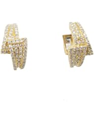 Women 14k Yellow Gold 1.31ctw diamond Stud earring 36 LE110Y Size 8.12