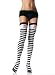 Striped Thigh High With Skull Prints Top