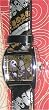 Tim Burton's The Nightmare Before Christmas Watch - Jack Watch - Grave Casket Shape Dial with Decorative Thick Band with Graveyard and Bats