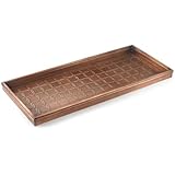 Good Directions 100VB Circles Multi-Purpose Boot Tray for Boots, Shoes, Plants, Pet Bowls, and More, Bronze