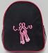 Girls Black & Pink Dance Backpack Bag Ballet Tap with Padded Straps Medium Girls 4-9 Backpack
