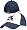 Chicago White Sox Navy Brim Swinging Batter Cooperstown Throwback Franchise Hat - Large (7-1/4)