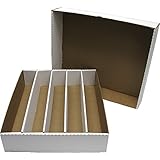 BCW Super Monster 5 Row, Corrugated Cardboard, Storage Box for Sports/Trading Cards (holds 5000 cards)