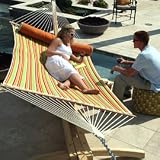 Quilted Comfort Hammock - Lemon Twill Citrus DuraCord fabric