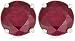 Sterling Silver 6mm Round Ruby Earrings