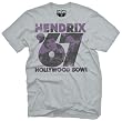 Jimi Hendrix Hollywood Bowl 67 Gray T-shirt Tee
