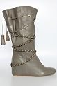 80%20 The Bobbie Gathered Hidden Wedge Boot in Gray,Shoes for Women
