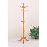 Oak Finish Coat Rack By Coaster Furniture