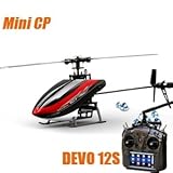 Walkera Mini CP With DEVO 12S 2.4 GHz Transmitter RTF CH 6-3-axis gyro helicopter -