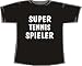 Sports : Super Tennis Spieler; T-Shirt schwarz