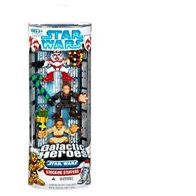 Star Wars Galactic Heroes Stocking Stuffers 3-pack Shock Trooper, Anakin Skywalker & Obi-Wan Kenobi