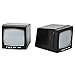Set of 2 Hardcore Plastic Television Sets for WWE Wrestling Action Figures