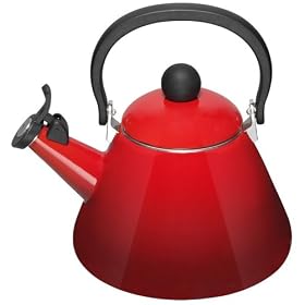 Le Creuset Kone Kettle with Whistle, Cerise, 1.6 Litre