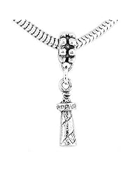 Sterling Silver Three Dimensional Lighthouse Dangle Bead Charm