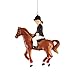 C&F Home Little Girl Rider Ornament Multi