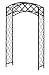 Panacea Products Arched Lattice Arbor, Black