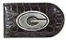Black Croc Leather Money Clip - Collegiate Series