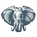 Wallmonkeys Peel and Stick Wall Decals - Elephant - Removable Graphic