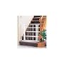 KidCo G15 White Center Gateway with Walk Through Pressure Gate