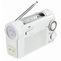 手回し充電ラジオライト KDR-10-W ホワイト