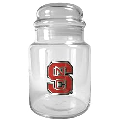 North Carolina State Wolfpack NCAA 31oz Glass Candy Jar - Primary Logo by Great American Products