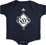 Tampa Bay Rays Navy adidas Team Logo Newborn/Infant Creeper