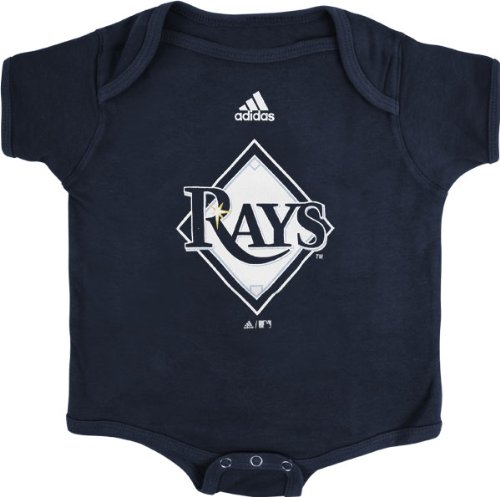 Tampa Bay Rays Navy adidas Team Logo Newborn/Infant Creeper