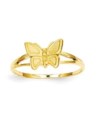 14k Childrens Butterfly Ring