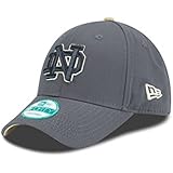 NCAA Notre Dame Fighting Irish New Era College The League Graph Pop Adjustable Cap, One Size, Graphite