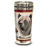 American Expedition Wildlife Steel Travel Mug (Grizzly Bear)