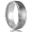 Titanium 8mm Wedding Band Brushed Center with Polished Beveled Edge Finish Comfort Fit Ring (Size 5)