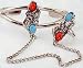 Pewter Maidens Slave Bracelet