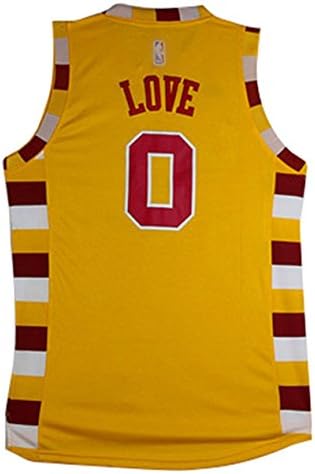 Cleveland Cavaliers 0 Kevin Love Customized Yellow men`s Jersey SIZE XXL