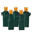 Set of 50 LED Orange Wide Angle Christmas Lights - Green Wire