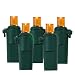 Set of 50 LED Orange Wide Angle Christmas Lights - Green Wire