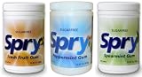 Spry 600ct Xylitol Gum 3-PACK SAVINGS!!! (Fresh Fruit, Peppermint, Spearmint)
