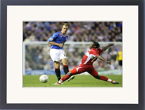 Framed Prints of Soccer - Champions League - Rangers v VfB Stuttgart - Group E- Ibrox from Rangers