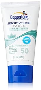 Coppertone Sensitive Skin Faces SPF 50, 2oz
