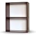 Way Basics Rectangle Plus Eco-Friendly Modern 2-Shelf Storage Unit, Espresso Wood Grain
