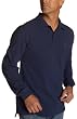 IZOD Men's Long Sleeve Solid Crested Pique Knit Shirt