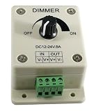 LED - 12V Rotary Dimmer - Works great for dimming LED Ribbon Flex or any 12V LED Lighting Product