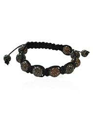 Sterling Silver 11.50ct Diamond Macrame Beads Bracelet Party Jewelry