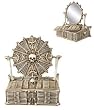 Skulls and Skeletons - Skull Mirror Box - Cold Cast Resin - 10.0" Height